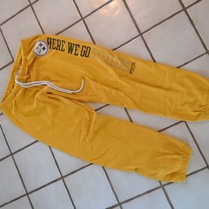 Yellow Pittsburgh Steelers Sweatpants, Pink brand size Small